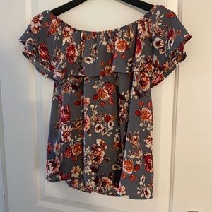 Floral print top